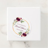 ブライダルシャワーフローラ金ゴールド幾何学的燃焼 フェイバータグ (インサイチュ)