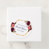 ブライダルシャワーフローラ金ゴールド幾何学的燃焼 フェイバータグ (インサイチュ)