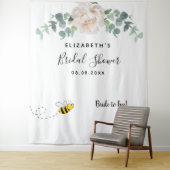 ブライダルシャワーフローラeucaluptusホワイトブライドへbee タペストリー (インサイチュ)