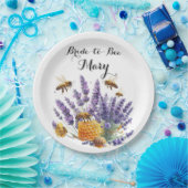 ブライダルシャワーブライドトゥビーラベンダー紙プレート ペーパープレート (パーティー)