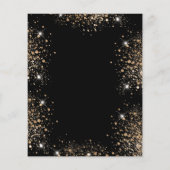 ブライダルシャワーブラック金ゴールドグリッター予算 チラシ (裏面)