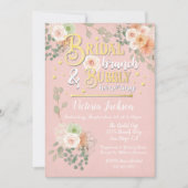 ブライダルシャワーブランチとバブリーの招待 招待状 (正面)