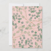 ブライダルシャワーブランチとバブリーの招待 招待状 (裏面)