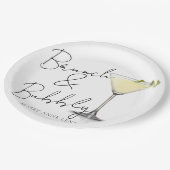 ブライダルシャワーブランチと泡立つカクテルパーティー ペーパープレート (アングル)