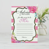 ブライダルシャワーブランチアドバイスカード アドバイスカード (スタンド正面)