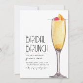 ブライダルシャワーブランチパーティの招待状テンプレート 招待状 (正面)