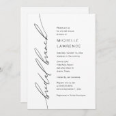 ブライダルシャワーブランチパーティーお祝い 招待状 (正面/裏面)