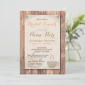 ブライダルシャワーブランチフレンズコーヒーランチ招待状 招待状 (スタンド正面)