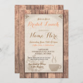 ブライダルシャワーブランチフレンズコーヒーランチ招待状 招待状 (正面/裏面)