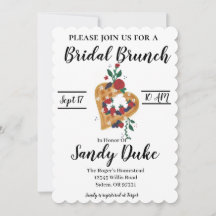ブライダルシャワーブランチ招待状