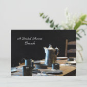 ブライダルシャワーブランチ旧西テーブル設定 招待状 (スタンド正面)