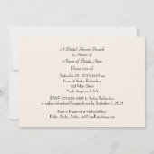 ブライダルシャワーブランチ旧西テーブル設定 招待状 (裏面)