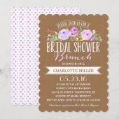 ブライダルシャワーブランチ |ブライダルシャワー 招待状 (正面/裏面)
