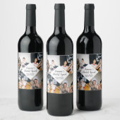 ブライダルシャワーブリーズメイド提案写真コラージュ ワインラベル (ボトル)