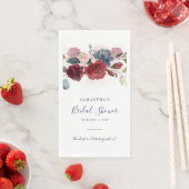 ブライダルシャワーブルゴーニュ素朴フローラカスタム紙 (インサイチュ)