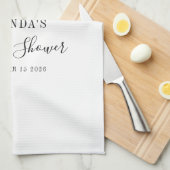 ブライダルシャワーブルゴーニュ素朴フローラカスタム キッチンタオル (四つ折り)