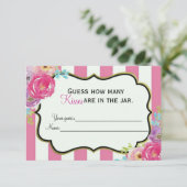 ブライダルシャワーブルンチゲームカード 招待状 (スタンド正面)