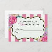 ブライダルシャワーブルンチゲームカード 招待状 (正面/裏面)