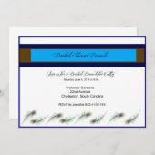 ブライダルシャワーブルンチピーコック招待状 招待状 (正面/裏面)