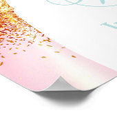 ブライダルシャワーブルーウェルカム ポスター (角)