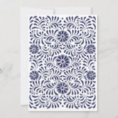 ブライダルシャワーブルータラベラ花招待状 招待状