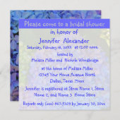 ブライダルシャワーブルーハイドランゲア 招待状 (正面/裏面)