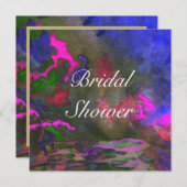 ブライダルシャワーブルーフュージョン2結婚式招待状 招待状 (正面/裏面)