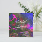 ブライダルシャワーブルーフュージョン2結婚式招待状 招待状 (スタンド正面)