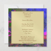 ブライダルシャワーブルーフュージョン2結婚式招待状 招待状 (裏面)