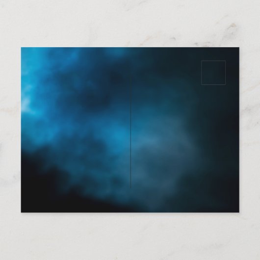 ブライダルシャワーブルームーンライトの文字列の招待 ポストカード (裏面)