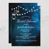 ブライダルシャワーブルームーンライトストリング 招待状 (正面/裏面)