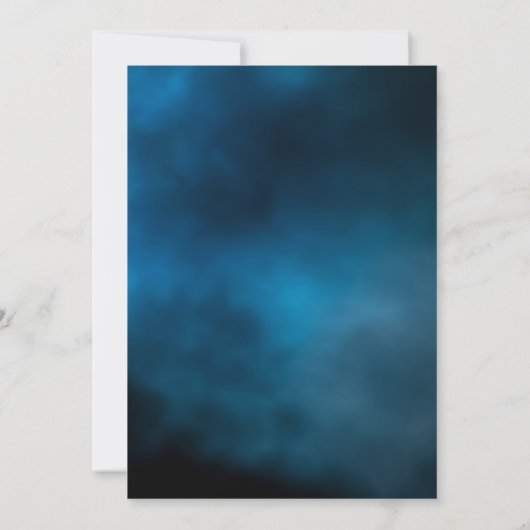 ブライダルシャワーブルームーン妖精のライトロマンチック 招待状 (裏面)