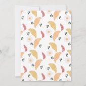 ブライダルシャワーブレックファーストエッグクロワッサンブランチ 招待状 (裏面)