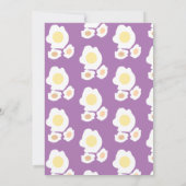 ブライダルシャワーブレックファーストエッグブルンチパターン 招待状 (裏面)