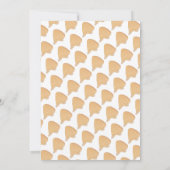 ブライダルシャワーブレックファーストワッフルズブランチコーヒー 招待状 (裏面)