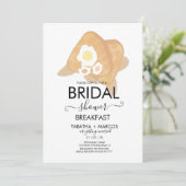 ブライダルシャワーブレックファーストワッフルズブルンチエッグス 招待状 (スタンド正面)