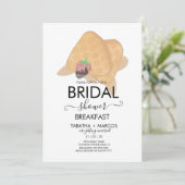 ブライダルシャワーブレックファーストワッフルブランチ招待状 招待状 (スタンド正面)
