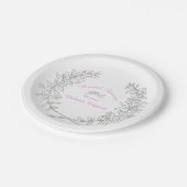 ブライダルシャワープレートという,紙タイム美術 ペーパープレート (アングル)