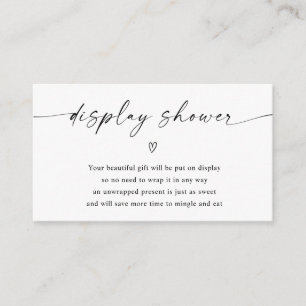 ブライダルシャワーベビーシャワー表示シャワー エンクロージャーカード