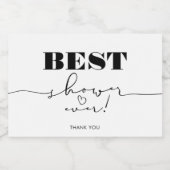 ブライダルシャワーホステスかわいいサンキューギフト スパークリングワインラベル (シングルラベル)