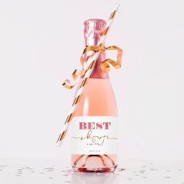 ブライダルシャワーホステスかわいいサンキューギフト スパークリングワインラベル