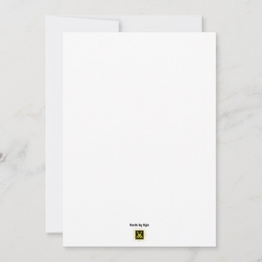 ブライダルシャワーホワイトマーメイドドレス招待状 招待状 (裏面)