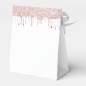 ブライダルシャワーホワイトローズ金ゴールドグリッター感謝していユー フェイバーボックス (裏面サイド)