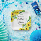 ブライダルシャワーボホサンフラワーズ |ユーカリ紙P ペーパープレート (パーティー)