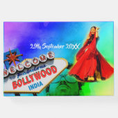 ブライダルシャワーボリウッドインディアンモダン ゲストブック (裏面)