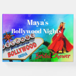 ブライダルシャワーボリウッドインディアンモダン ゲストブック