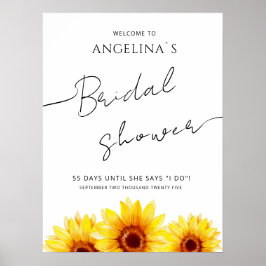 ブライダルシャワーポスターモダンデザイン。 ポスター