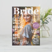 ブライダルシャワーマガジンカバー 招待状 (スタンド正面)