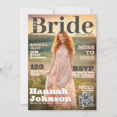 ブライダルシャワーマガジンカバー 招待状 (正面)