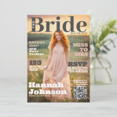 ブライダルシャワーマガジンカバー 招待状 (スタンド正面)